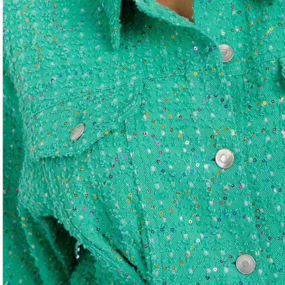 BUTTON UP FRONT POCKETS TWILL ROMPER - Picture 2 of 4